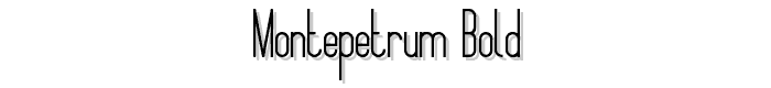 Montepetrum Bold font